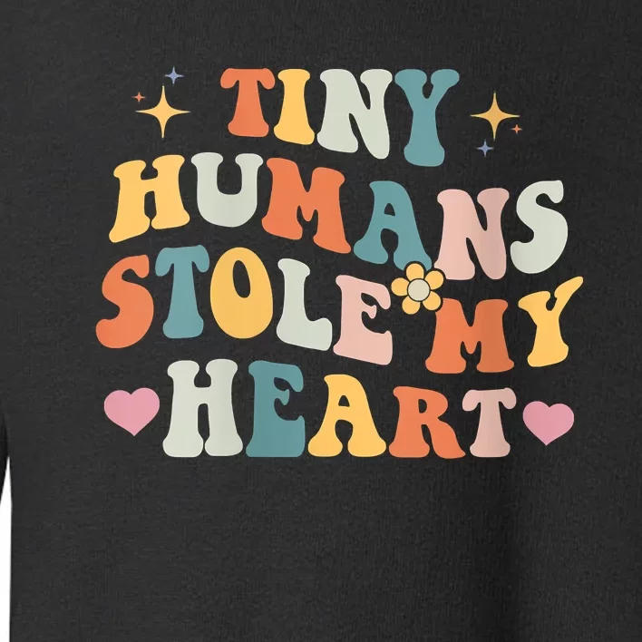 Tiny Humans Stole My Heart Valentine's Day NICU Nurse Toddler Sweatshirt