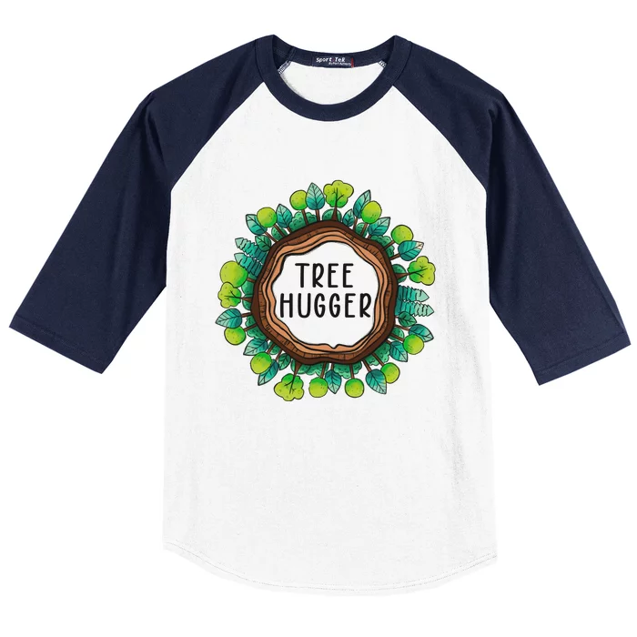 Tree Hugger Save Our Planet Baseball Sleeve Shirt