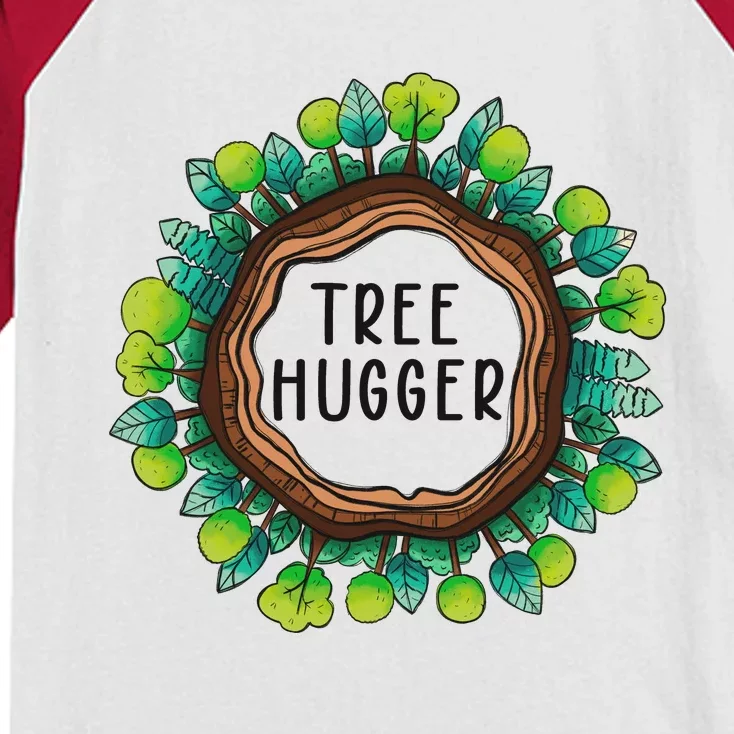 Tree Hugger Save Our Planet Kids Colorblock Raglan Jersey