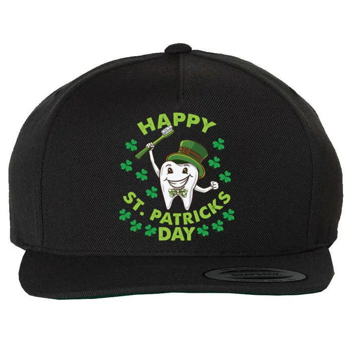 Tooth Happy St Patricks Day Dentist Great Gift Wool Snapback Cap