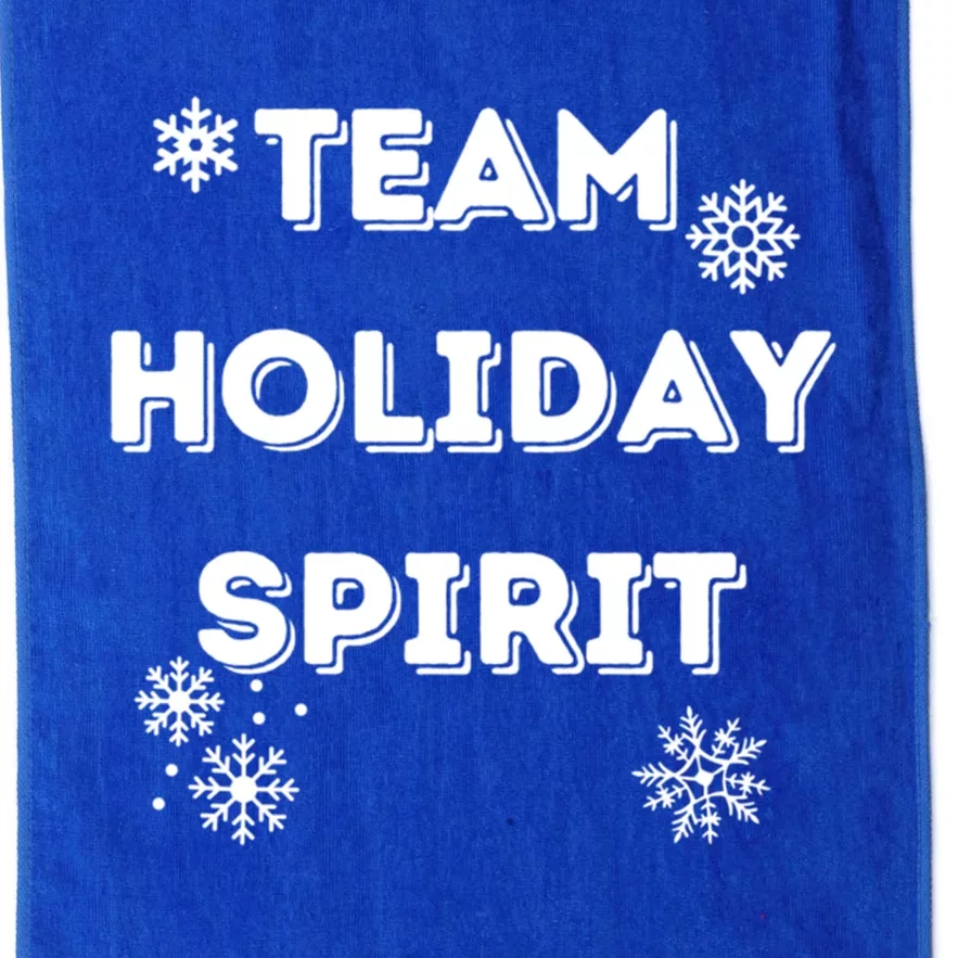 Team Holiday Spirit Snowflake Christmas Holiday Gift Platinum Collection Golf Towel