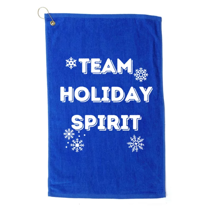 Team Holiday Spirit Snowflake Christmas Holiday Gift Platinum Collection Golf Towel