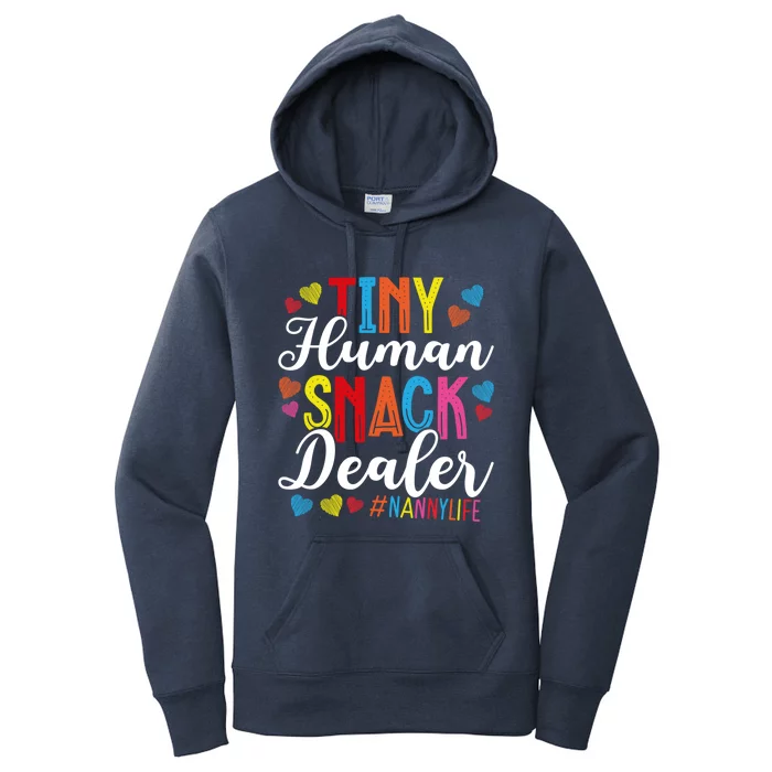 Tiny Hu Snack Dealer #Nannylife Sitter Gift Women's Pullover Hoodie