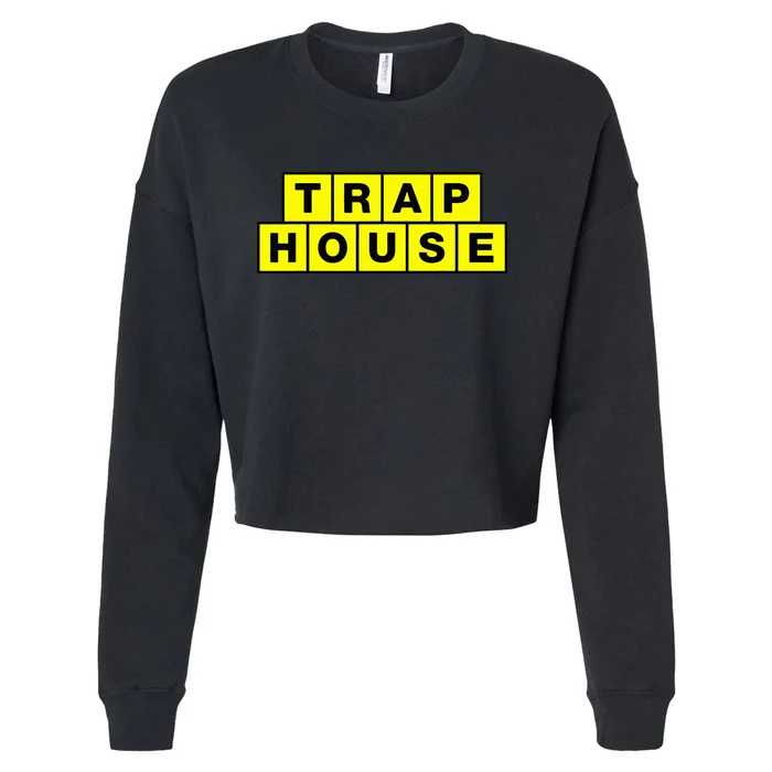 Trap House Cropped Pullover Crew