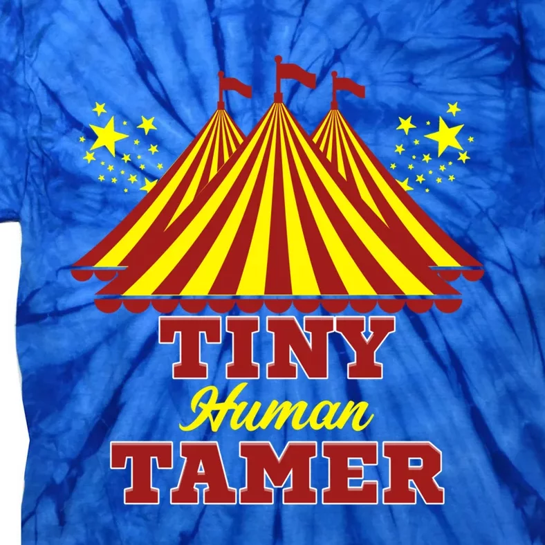 Tiny Hu Tamer Circus Carnival Ring Master Teacher Parent Gift Tie-Dye T-Shirt