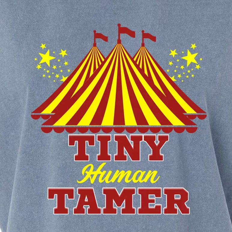 Tiny Hu Tamer Circus Carnival Ring Master Teacher Parent Gift Garment-Dyed Women's Muscle Tee