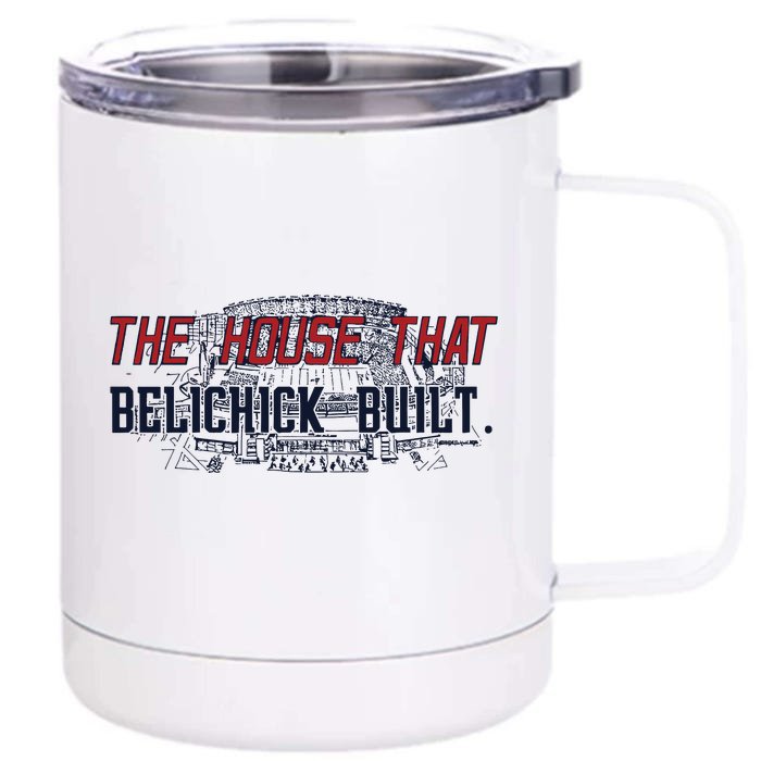 The House That Belichick Built Front & Back 12oz Stainless Steel Tumbler Cup