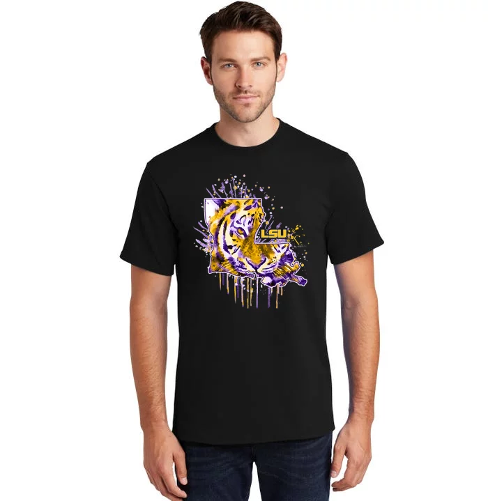 Tigers Half Tiger Face Tall T-Shirt