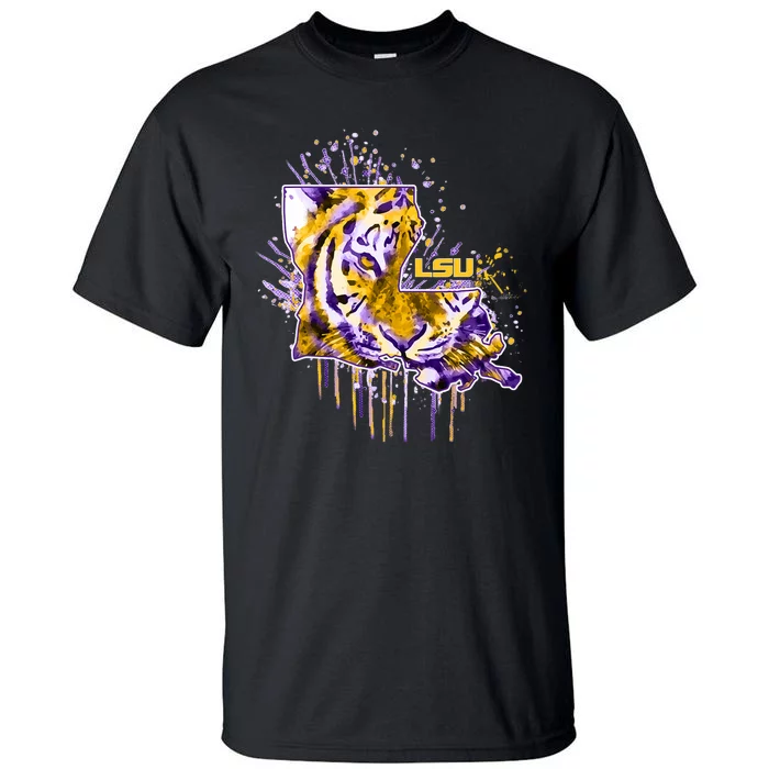 Tigers Half Tiger Face Tall T-Shirt