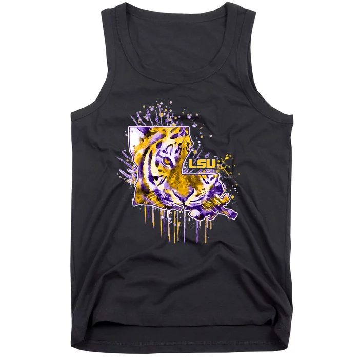 Tigers Half Tiger Face Tank Top