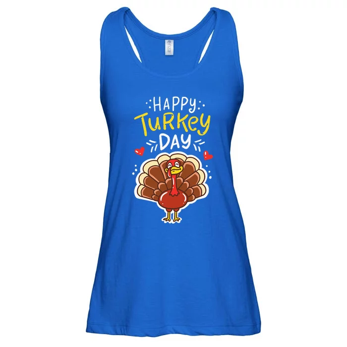 Thanksgiving Happy Turkey Day Holiday Gift Ladies Essential Flowy Tank