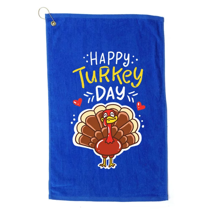 Thanksgiving Happy Turkey Day Holiday Gift Platinum Collection Golf Towel