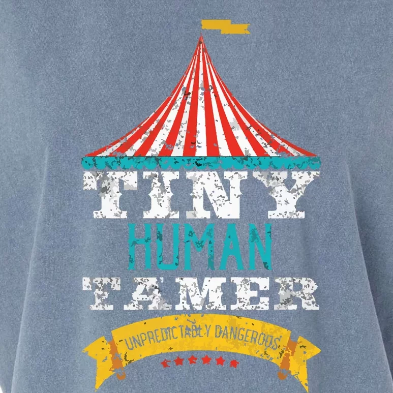 Tiny Human Tamer Circus Teacher Cute Childcare Provider Garment-Dyed Women's Muscle Tee