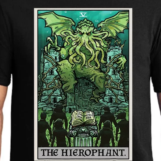 The Hierophant Tarot Card Cthulhu Classic Horror Halloween Pajama Set