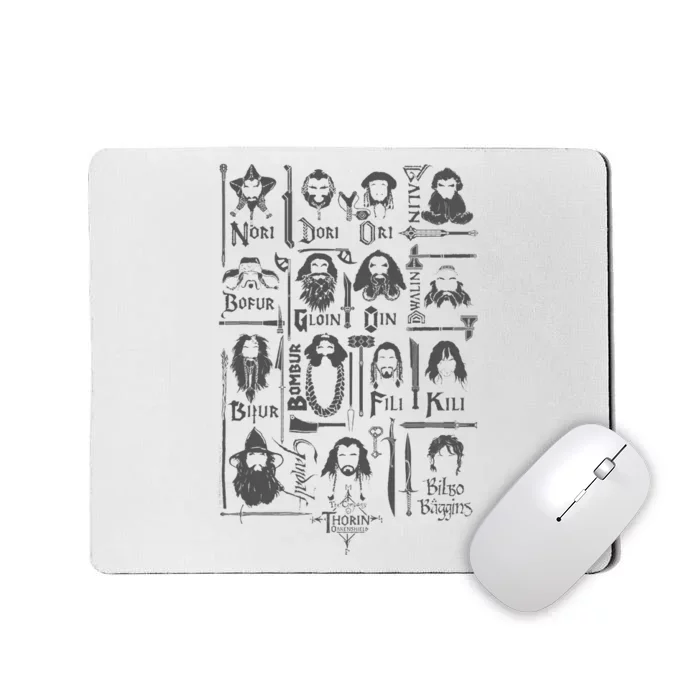 The Hobbit The Company Of Thorin Oakenshield Mousepad