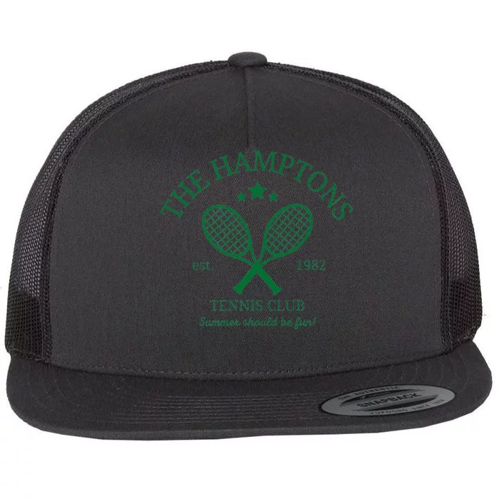 The Hamptons Tennis Club Flat Bill Trucker Hat