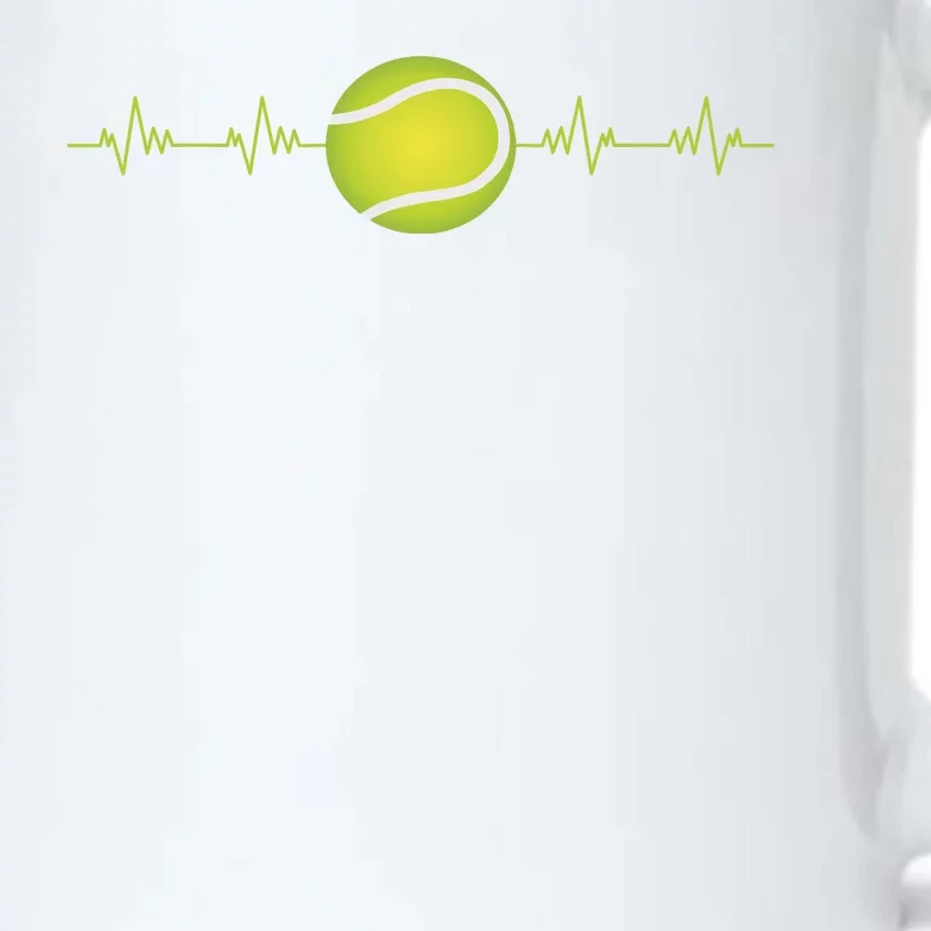 Tennis Heartbeat Black Color Changing Mug