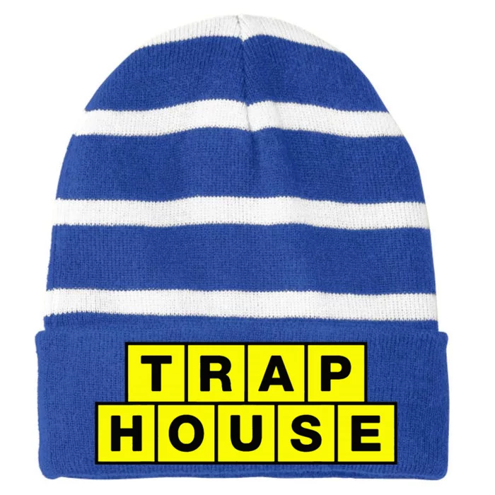 Trap House Striped Beanie with Solid Band