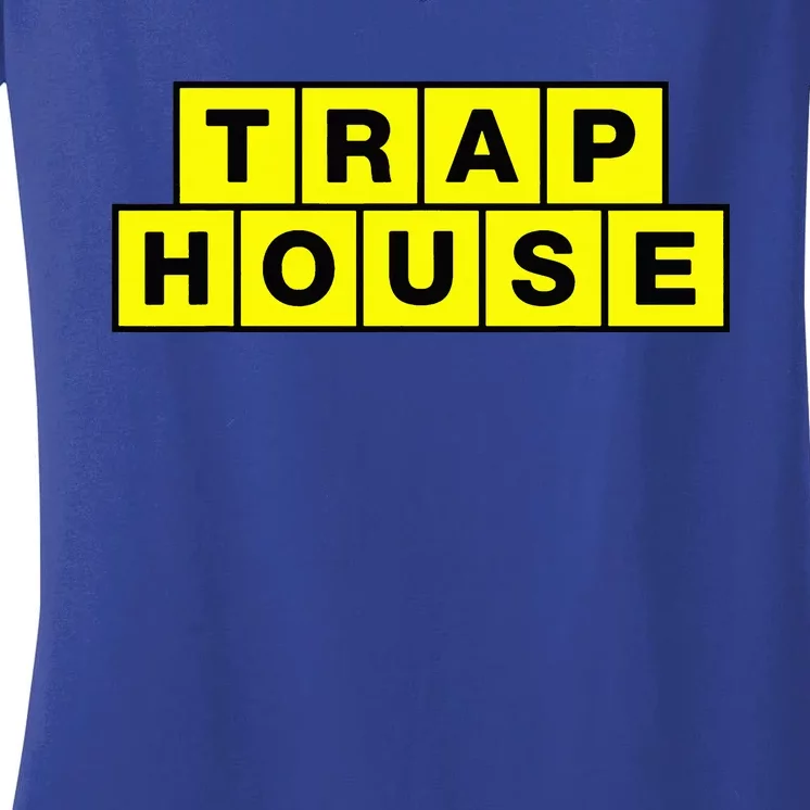 Trap House Women's V-Neck T-Shirt