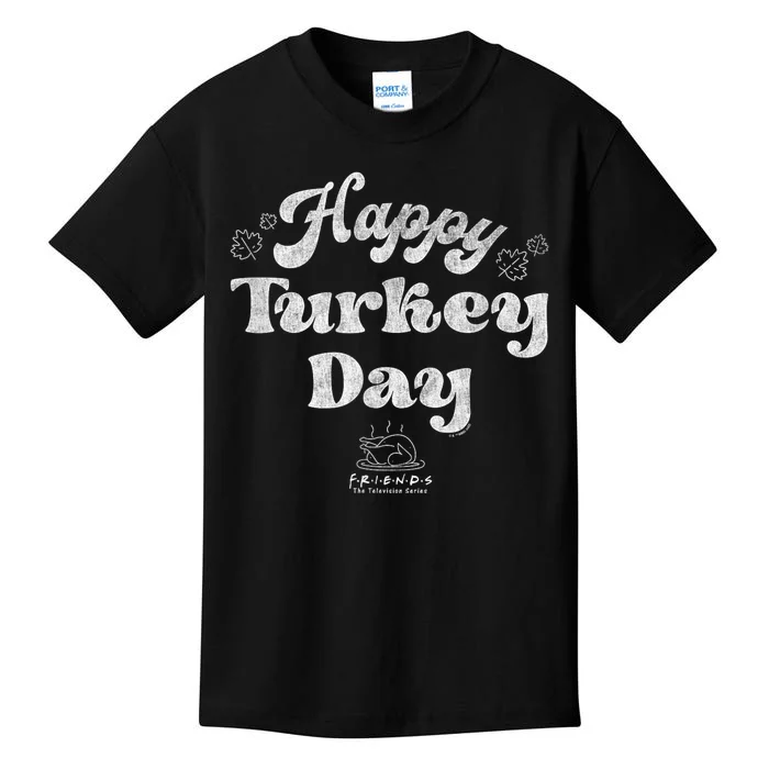 Thanksgiving Happy Turkey Day Vintage Text Kids T-Shirt