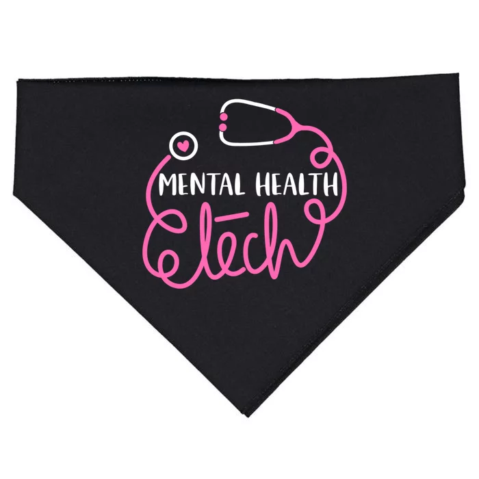 Tal Health Tech Psychiatric Technologists Technicians Cool Gift USA-Made Doggie Bandana