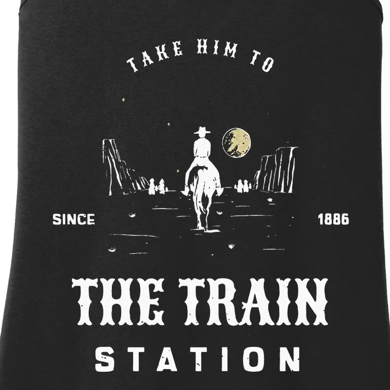 Take Him To The Train Station Ladies Essential Tank