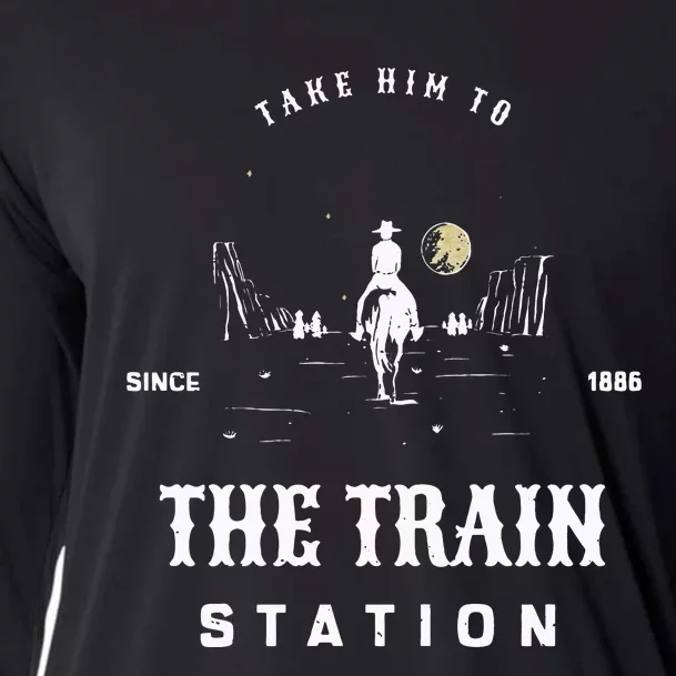 Take Him To The Train Station Cooling Performance Long Sleeve Crew