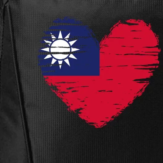 Taiwan Heart Taiwanese Flag Taiwanese Pride Funny Gift City Backpack