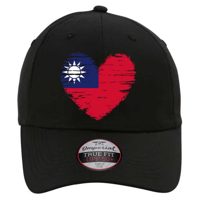 Taiwan Heart Taiwanese Flag Taiwanese Pride Funny Gift The Original Performance Cap