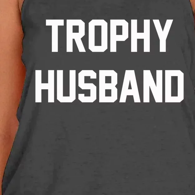 Trophy Husband Women's Knotted Racerback Tank