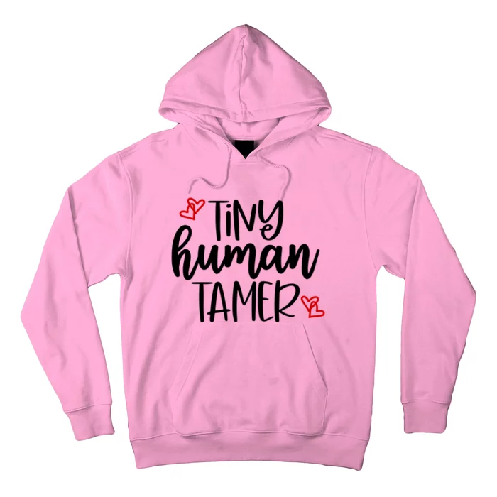 Tiny Human Tamer Funny Hoodie