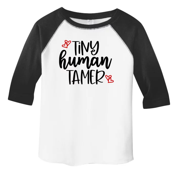 Tiny Human Tamer Funny Toddler Fine Jersey T-Shirt