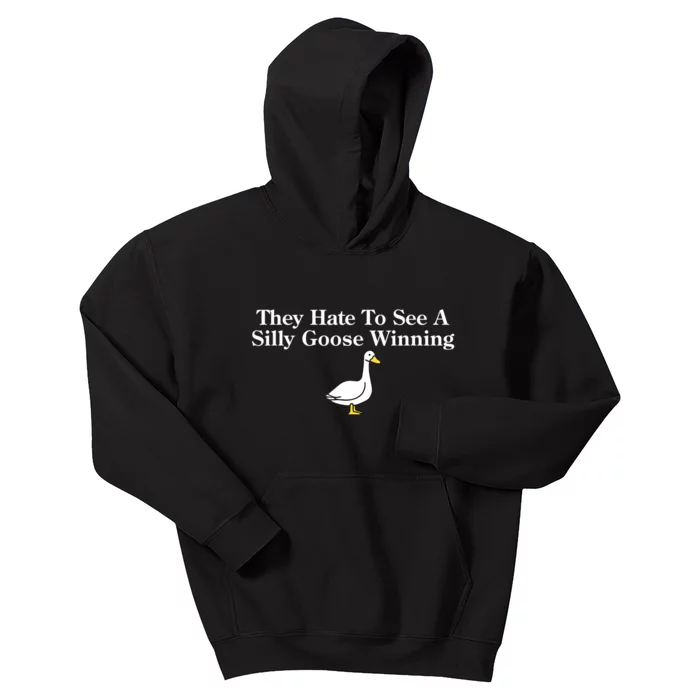 They Hate To See A Silly Goose Winning Funny Kids Hoodie