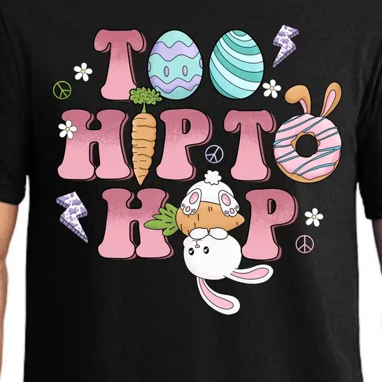 Too Hip To Hop Cute Easter Bunny Holiday Pajama Set