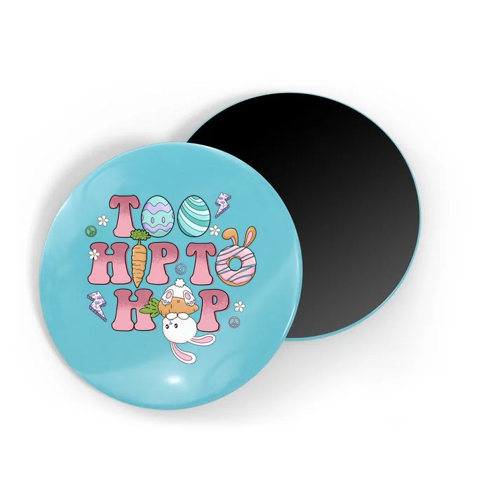 Too Hip To Hop Cute Easter Bunny Holiday Magnet