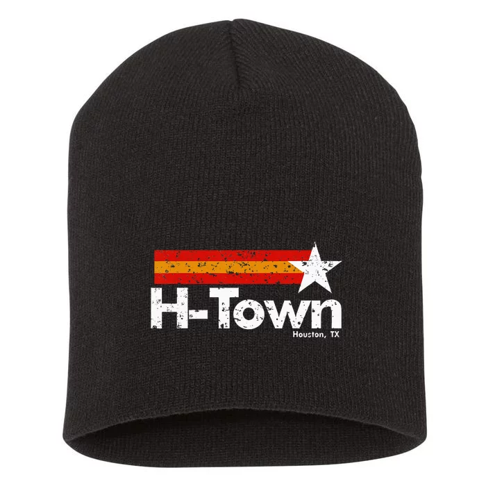 Town Houston Texas Short Acrylic Beanie