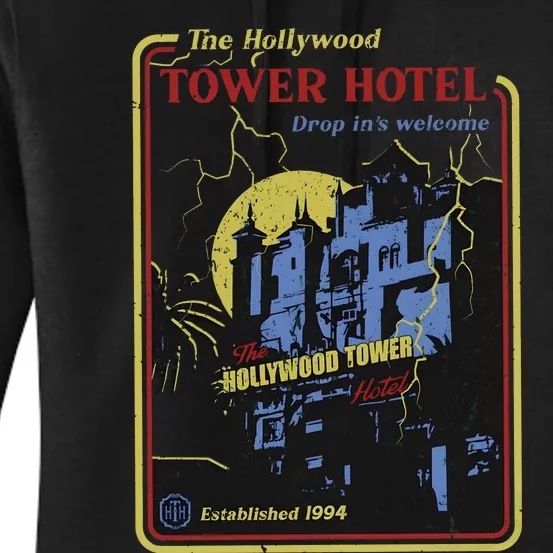 The Hollywood Tower Hotel The Twilight Zone Halloween Scary Women's Pullover Hoodie