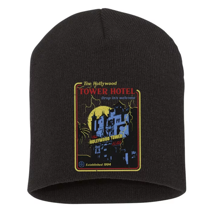 The Hollywood Tower Hotel The Twilight Zone Halloween Scary Short Acrylic Beanie