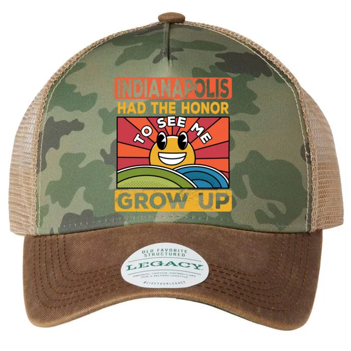 The Honor To See Me Grow Up Had The Sun And Indianapolis Cool Gift Legacy Tie Dye Trucker Hat