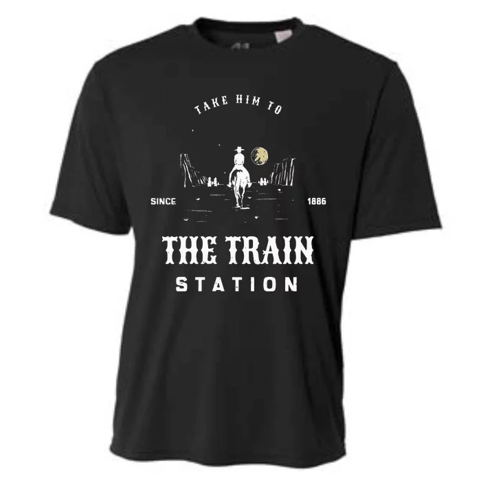 Take Him To The Train Station Cooling Performance Crew T-Shirt