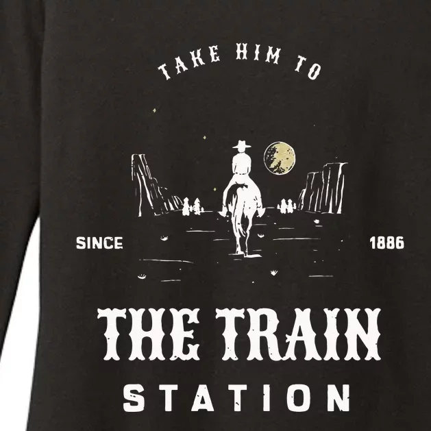 Take Him To The Train Station Womens CVC Long Sleeve Shirt