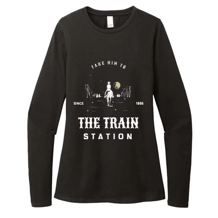 Take Him To The Train Station Womens CVC Long Sleeve Shirt