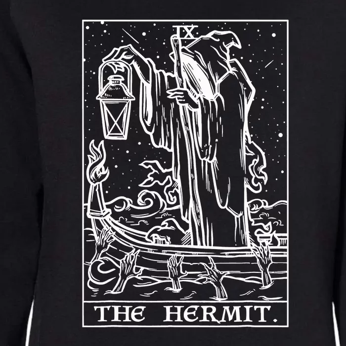 The Hermit Tarot Card Womens California Wash Sweatshirt