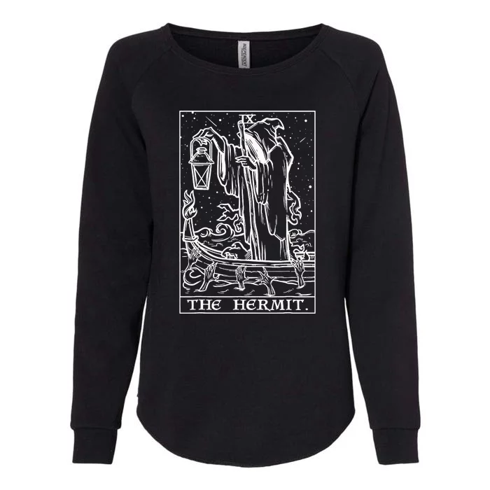 The Hermit Tarot Card Womens California Wash Sweatshirt