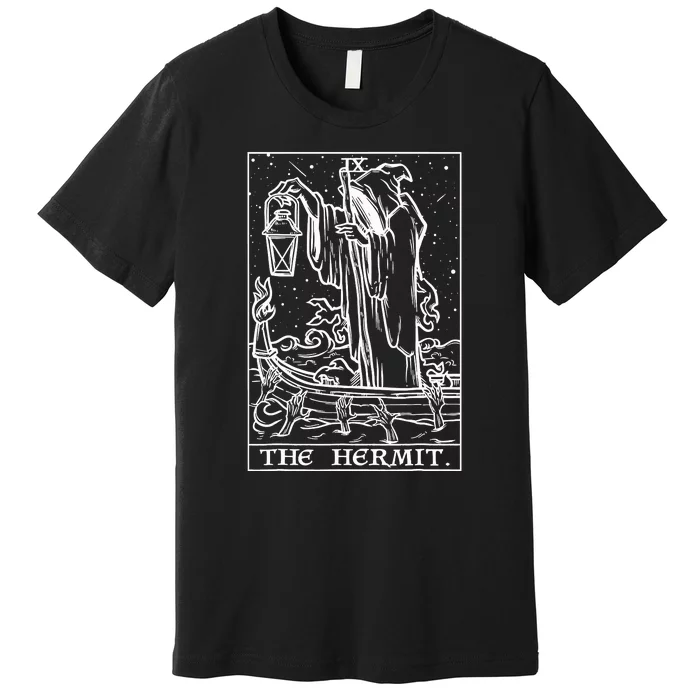 The Hermit Tarot Card Premium T-Shirt