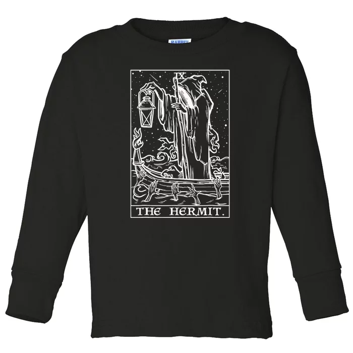 The Hermit Tarot Card Toddler Long Sleeve Shirt