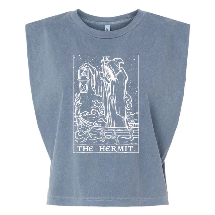 The Hermit Tarot Card Garment-Dyed Women's Muscle Tee