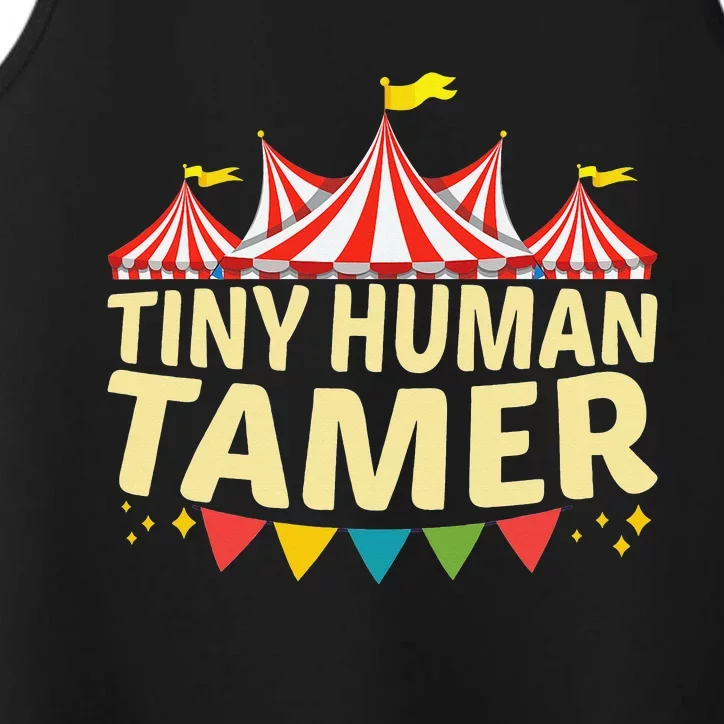 Tiny Human Tamer Funny Aesthetic Circus Art Carnival Performance Tank