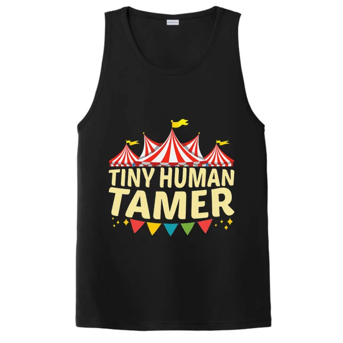 Tiny Human Tamer Funny Aesthetic Circus Art Carnival Performance Tank