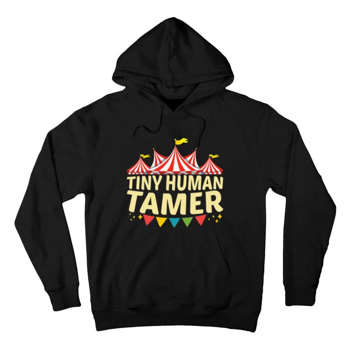 Tiny Human Tamer Funny Aesthetic Circus Art Carnival Tall Hoodie